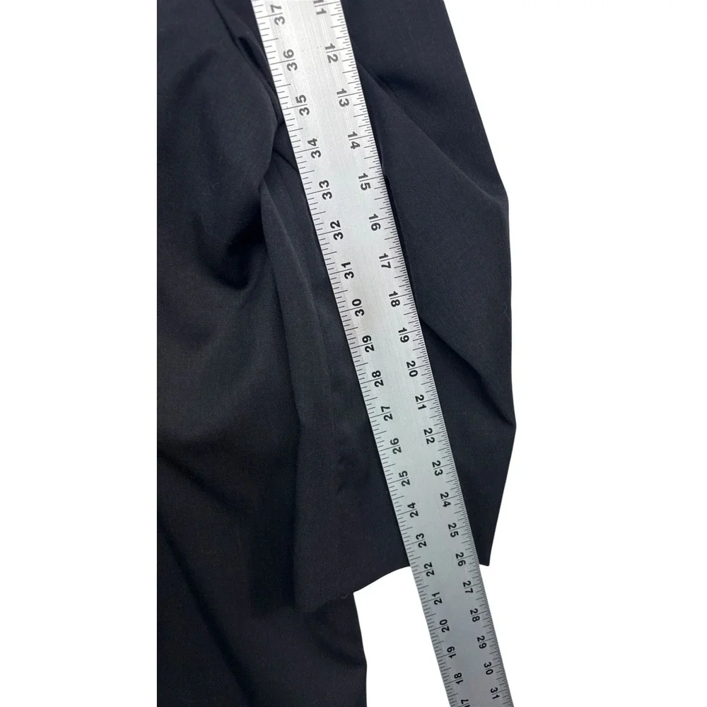 Pronto Uomo 58R 54x30 Charcoal 2pc Pant Suit 100% Wool Executive Fit Flat Front